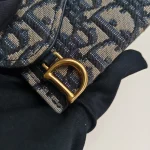 Dior, Saddle Card Holder, , Blue, Very Very  Good - Image 13
