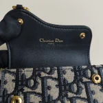 Dior, Saddle Card Holder, , Blue, Very Very  Good - Image 21