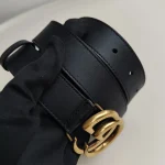Gucci, Marmont Thin Leather Belt , 75/30, Black, Very Very  Good - Image 7