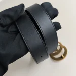 Gucci, Marmont Thin Leather Belt , 75/30, Black, Very Very  Good - Image 8
