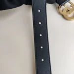 Gucci, Marmont Thin Leather Belt , 75/30, Black, Very Very  Good - Image 12