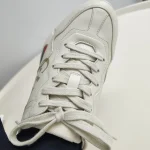 Gucci, Rhyton Vintage Logo Leather Sneaker, 36, White, Very Very  Good - Image 8
