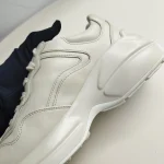 Gucci, Rhyton Vintage Logo Leather Sneaker, 36, White, Very Very  Good - Image 18