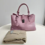 Bottega Veneta, Intrecciato Roma Bag, , Pink, Very Very  Good - Image 2