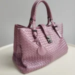 Bottega Veneta, Intrecciato Roma Bag, , Pink, Very Very  Good - Image 3