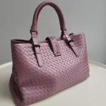 Bottega Veneta, Intrecciato Roma Bag, , Pink, Very Very  Good - Image 7