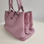 Bottega Veneta, Intrecciato Roma Bag, , Pink, Very Very  Good - Image 9