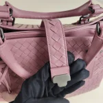 Bottega Veneta, Intrecciato Roma Bag, , Pink, Very Very  Good - Image 29