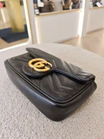 Gucci, GG Marmont Super Mini Bag, Supermini, Black, Very Very  Good - Image 13