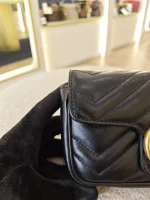 Gucci, GG Marmont Super Mini Bag, Supermini, Black, Very Very  Good - Image 22