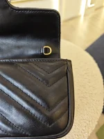 Gucci, GG Marmont Super Mini Bag, Supermini, Black, Very Very  Good - Image 25