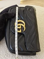Gucci, GG Marmont Super Mini Bag, Supermini, Black, Very Very  Good - Image 33