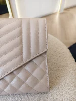 YSL, Envelope Clutch Bag, , Beige, Very Very  Good - Image 16