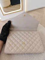 YSL, Envelope Clutch Bag, , Beige, Very Very  Good - Image 25