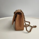 Chanel, Classic Double Flap Bag, 10", Brown, New - Image 4