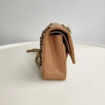 Chanel, Classic Double Flap Bag, 10", Brown, New - Image 5