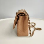 Chanel, Classic Double Flap Bag, 10", Brown, New - Image 6
