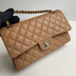 Chanel, Classic Double Flap Bag, 10", Brown, New - Image 17