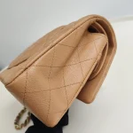 Chanel, Classic Double Flap Bag, 10", Brown, New - Image 21