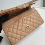 Chanel, Classic Double Flap Bag, 10", Brown, New - Image 24