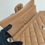 Chanel, Classic Double Flap Bag, 10", Brown, New - Image 28