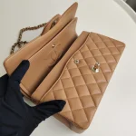 Chanel, Classic Double Flap Bag, 10", Brown, New - Image 29