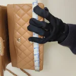 Chanel, Classic Double Flap Bag, 10", Brown, New - Image 41