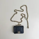 Chanel, Boy Belt Bag, , Black, Like New - Image 4