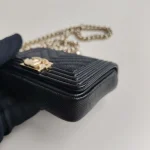 Chanel, Boy Belt Bag, , Black, Like New - Image 10