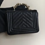 Chanel, Boy Belt Bag, , Black, Like New - Image 12