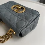 Dior, Caro Bag, Small, Gray, Very Very  Good - Image 8