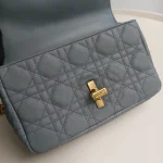 Dior, Caro Bag, Small, Gray, Very Very  Good - Image 24