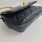 Chanel, Pearl Side Flap Bag , Mini, Black, Very Very  Good - Image 8
