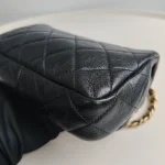 Chanel, Pearl Side Flap Bag , Mini, Black, Very Very  Good - Image 18