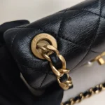 Chanel, Pearl Side Flap Bag , Mini, Black, Very Very  Good - Image 22