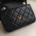 Chanel, Pearl Side Flap Bag , Mini, Black, Very Very  Good - Image 24