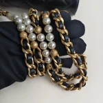 Chanel, Pearl Side Flap Bag , Mini, Black, Very Very  Good - Image 39