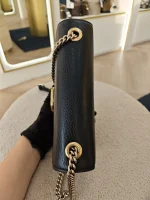 Gucci, Interlocking G Small Shoulder Bag, Small, Black, Very Good - Image 8