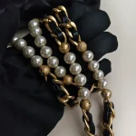 Chanel, Pearl Side Flap Bag , Mini, Black, Very Very  Good - Image 45