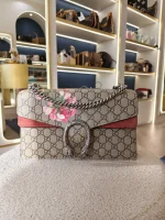 Gucci, Dionysus GG Supreme Blooms, Medium, Beige, Very Very  Good - Image 3