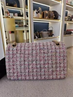 Chanel, Chanel Tweed Quilted 2.55 Reissue Flap Bag, , Pink, Very Very  Good - Image 4