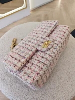 Chanel, Chanel Tweed Quilted 2.55 Reissue Flap Bag, , Pink, Very Very  Good - Image 8