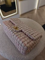Chanel, Chanel Tweed Quilted 2.55 Reissue Flap Bag, , Pink, Very Very  Good - Image 10