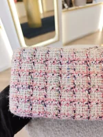 Chanel, Chanel Tweed Quilted 2.55 Reissue Flap Bag, , Pink, Very Very  Good - Image 17
