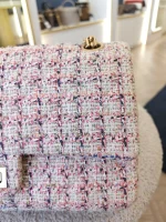 Chanel, Chanel Tweed Quilted 2.55 Reissue Flap Bag, , Pink, Very Very  Good - Image 18