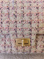 Chanel, Chanel Tweed Quilted 2.55 Reissue Flap Bag, , Pink, Very Very  Good - Image 19