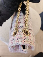 Chanel, Chanel Tweed Quilted 2.55 Reissue Flap Bag, , Pink, Very Very  Good - Image 20