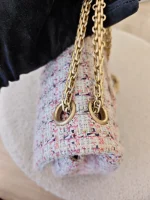 Chanel, Chanel Tweed Quilted 2.55 Reissue Flap Bag, , Pink, Very Very  Good - Image 21