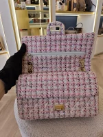 Chanel, Chanel Tweed Quilted 2.55 Reissue Flap Bag, , Pink, Very Very  Good - Image 22