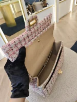 Chanel, Chanel Tweed Quilted 2.55 Reissue Flap Bag, , Pink, Very Very  Good - Image 37